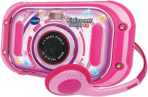 VTech Kidizoom Touch 5.0 - Cámara Infantil de Fotos Digital, Rosa - Versión Alemana