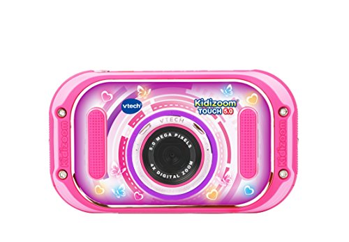 VTech Kidizoom Touch Rose - Cámara Infantil de Fotos Digital, Rosa - Versión Francesa