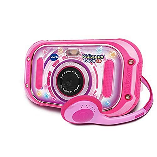 VTech Kidizoom Touch Rose - Cámara Infantil de Fotos Digital, Rosa - Versión Francesa