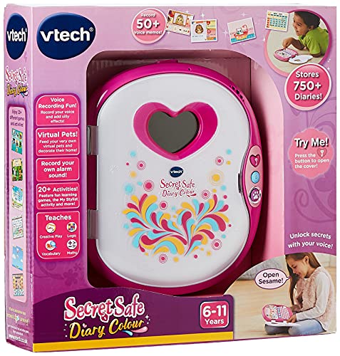 VTech- Secret Safe Diario, Multicolor, 4.2 x 17.5 x 20 cm (177903)