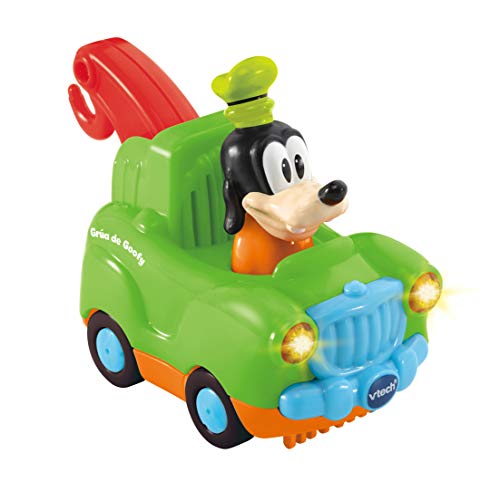 VTech- TutTut Bólidos Disney Mickey & Friends Grúa, Coche Interactivo con Música, Color Verde (TTB Goofy)