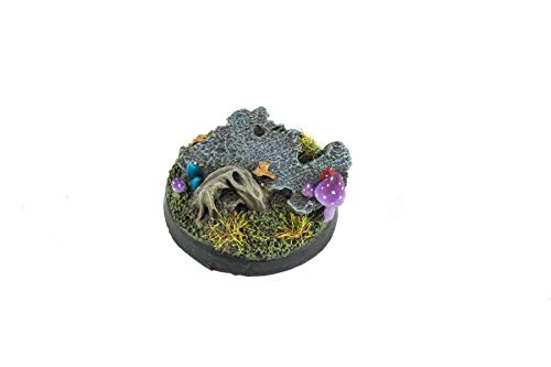 War World Gaming - Peanas Goblin Setas De Bosque Oscuro x 10 (25mm) - Escala 28mm Wargaming Diorama Miniaturas Batalla Ejército Horda Minis Maqueta Wargame Modelismo