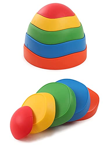 WBDZ Balance Stepping Stones para niños, Juegos de Carreras de obstáculos para niños en Interiores y Exteriores, Juguetes interactivos de River Rock de Colores para Adultos y niños