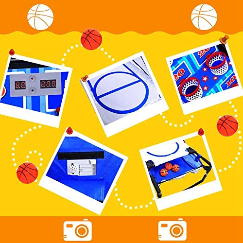 WDLY Máquina De Juego De Los Niños Electrónicos De Puntuación De Baloncesto Puesto De Tiro Cubierta, Juguete Entrenamiento Portátil Juego De Baloncesto De La Diversión De Puerta para Niños Y Adultos