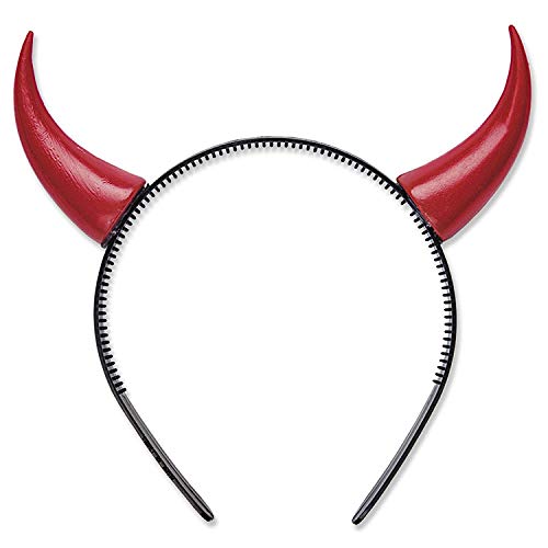 We-Ball Diadema de cuernos de diablo para carnaval, Halloween, carnaval, disfraz de diablo