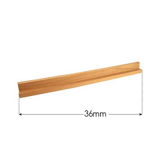 WedDecor - Soporte de Madera para Letras, 36 cm, Pieza de Repuesto, bandejas de Alfabeto de Madera para Juegos de Mesa de ortografía de Palabras, proyectos de Manualidades, Madera, 3