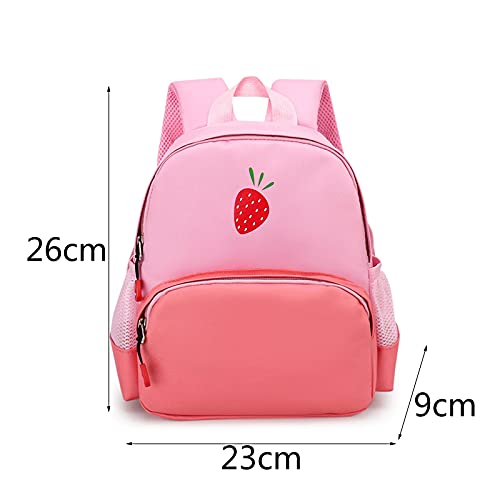 WEIBM Mochila linda de la fresa de la moda del bolso de escuela pequeño del jardín de la infancia unisex