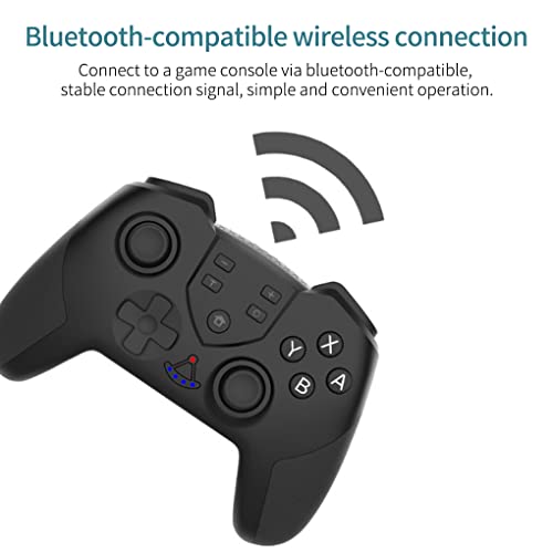 Weilifang T23 Pro Bluetooth Compatible con Bluetooth Gamepad Vibration Joystick BT Game Controller para, Negro