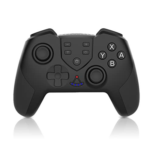 Weilifang T23 Pro Bluetooth Compatible con Bluetooth Gamepad Vibration Joystick BT Game Controller para, Negro