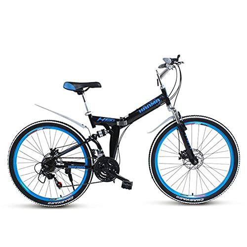 WENHAO Bicicleta de bicicleta de montaña plegable adulto Ligero Ligero Unisex Men City Bike Bike de 27 pulgadas Marco de aluminio Marco de aluminio Bicicleta de comprador de las señoras con asiento aj