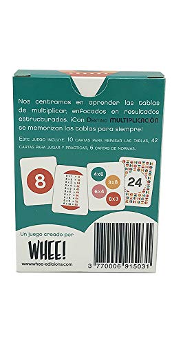 WHEE! Destino MULTIPLICACIÓN - Juego para memorizar Las Tablas de multiplicación rápidamente