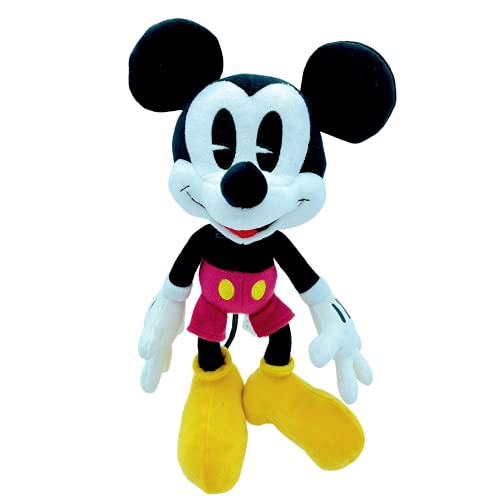 WHL Peluches Mickey Mouse y Minnie Mouse, 90 Aniversario - 25cm (10"), Súper suave (MICKEY 90TH)