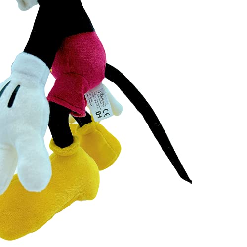 WHL Peluches Mickey Mouse y Minnie Mouse, 90 Aniversario - 25cm (10"), Súper suave (MICKEY 90TH)