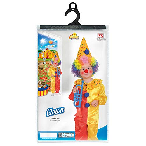 WIDMANN -Clown & Circo Disfraces Niño, Multicolor, 104 cm / 2 3 años, 48919