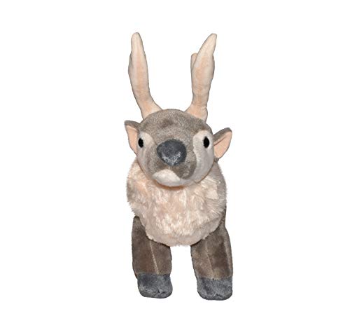 Wild Republic-17700 CK Reno de Peluche Suave, Color Gris, 30 cm (17700)