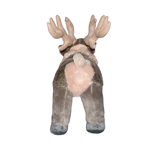 Wild Republic-17700 CK Reno de Peluche Suave, Color Gris, 30 cm (17700)