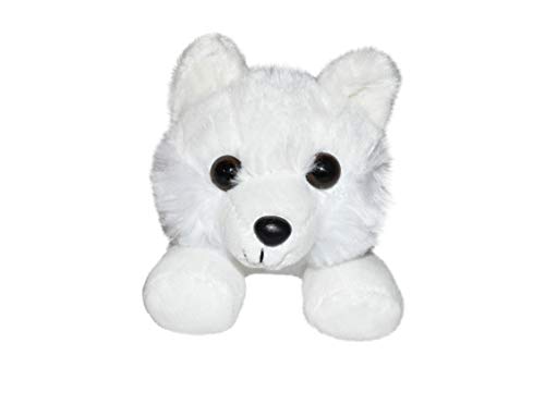 Wild Republic - Hug'ems, Peluche Zorro Polar, 18 cm (16224)