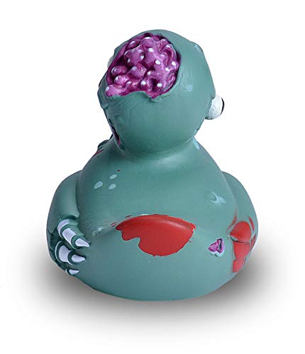 Wild Republic Rubber Duck, Patos de Goma, Zombi, Regalos Para Bebé, Juguetes Para la Bañera, Niños y Adultos, 10 Cm (23214)