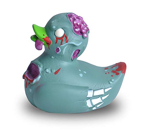 Wild Republic Rubber Duck, Patos de Goma, Zombi, Regalos Para Bebé, Juguetes Para la Bañera, Niños y Adultos, 10 Cm (23214)