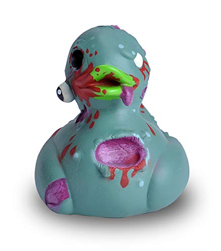 Wild Republic Rubber Duck, Patos de Goma, Zombi, Regalos Para Bebé, Juguetes Para la Bañera, Niños y Adultos, 10 Cm (23214)