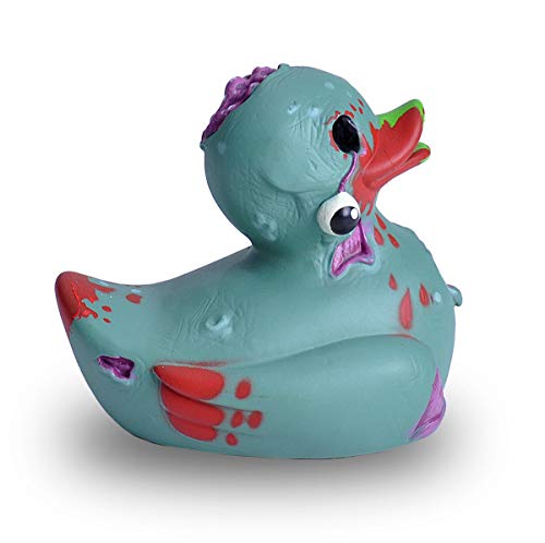 Wild Republic Rubber Duck, Patos de Goma, Zombi, Regalos Para Bebé, Juguetes Para la Bañera, Niños y Adultos, 10 Cm (23214)