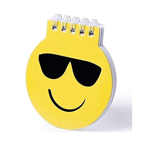 WINLON LIBRETA DE EMOTICONOS (Lote 20 Unidades)-Cuadernos Emoji - Libretas Anillas orginales con Motivos de Emoticono