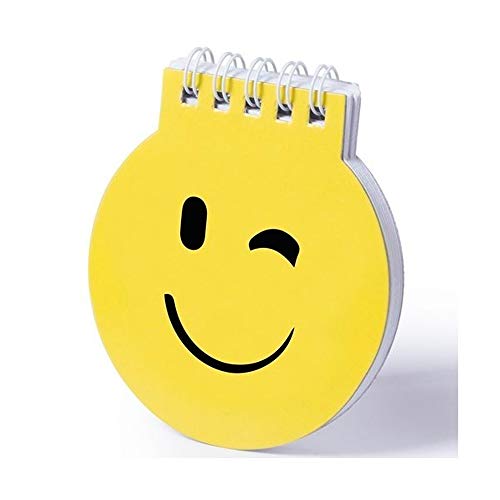 WINLON LIBRETA DE EMOTICONOS (Lote 20 Unidades)-Cuadernos Emoji - Libretas Anillas orginales con Motivos de Emoticono