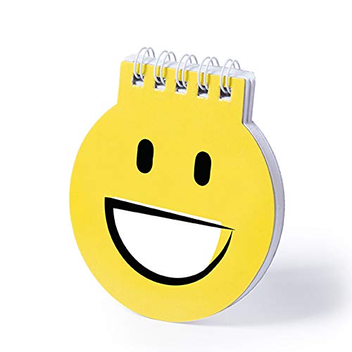 WINLON LIBRETA DE EMOTICONOS (Lote 20 Unidades)-Cuadernos Emoji - Libretas Anillas orginales con Motivos de Emoticono