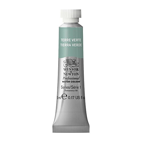 Winsor & Newton Professional Pintura a Base de Agua, Verde (Terre Verte 637), 5 ml Tubo