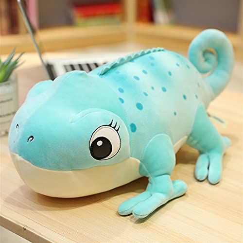 WJCRYPD 30-60 Cm Simulación Linda Camaleón Peluche Juguetes Encantadora Dibujos Animados Lagarto Animal Muñeca Suave Relleno Almohadas para Niñas Niñas muñeca de Peluche Qf Shop