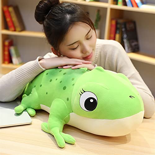 WJCRYPD 30-60 Cm Simulación Linda Camaleón Peluche Juguetes Encantadora Dibujos Animados Lagarto Animal Muñeca Suave Relleno Almohadas para Niñas Niñas muñeca de Peluche Qf Shop