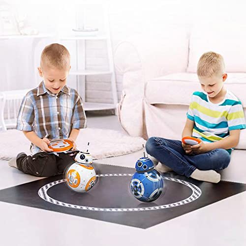 WJWA BB-8 RC Robot Star Wars 2.4g Figuras De Acción De Robots para Niños, Juguete De Robot Control Remoto con Rodando Y Caminando