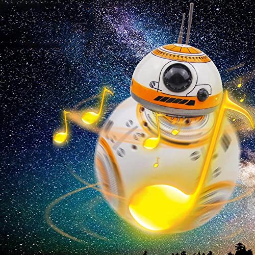 WJWA BB-8 Robot De Control Remoto Inteligente Star Wars Upgrade RC BB8 Robot con Música Sonido Figura De Acción para Niños 5+