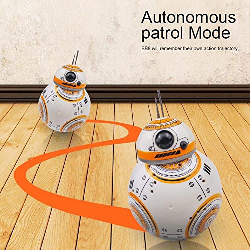 WJWA BB-8 Robot De Control Remoto Inteligente Star Wars Upgrade RC BB8 Robot con Música Sonido Figura De Acción para Niños 5+