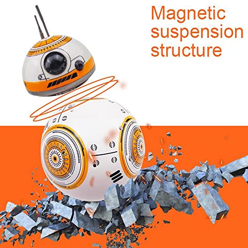 WJWA Robot De Control Remoto Inteligente BB 8 Figura De Anime De Star Wars BB-8, RC Juguetes con Música Sonido Figura De Acción