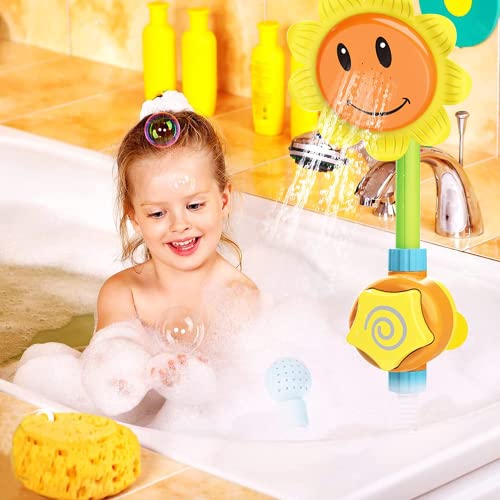 WolinTek Juguetes de baño para bebés Ducha eléctrica,Juguetes Bañera Duchas de Baño Juguete Baño Bañeras para Bebes,Cabezal de Ducha de baño para Niños