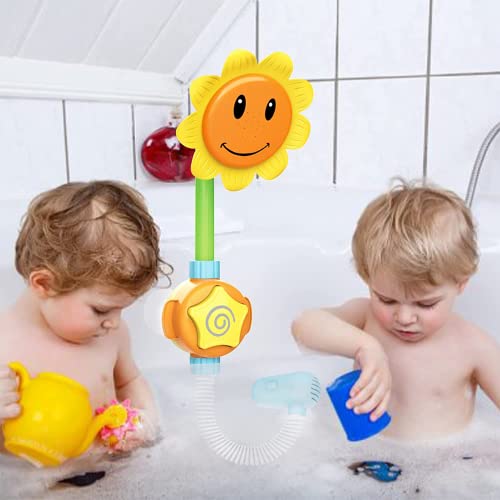 WolinTek Juguetes de baño para bebés Ducha eléctrica,Juguetes Bañera Duchas de Baño Juguete Baño Bañeras para Bebes,Cabezal de Ducha de baño para Niños