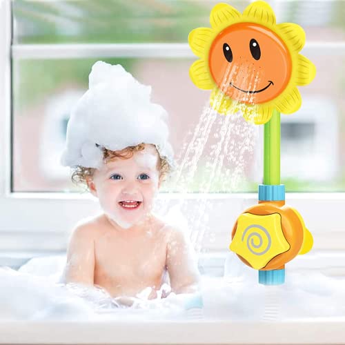 WolinTek Juguetes de baño para bebés Ducha eléctrica,Juguetes Bañera Duchas de Baño Juguete Baño Bañeras para Bebes,Cabezal de Ducha de baño para Niños