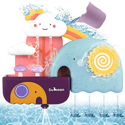 WolinTek Juguetes de Baño para Bebés, Juguetes Bañera,Kit de Juguetes Baño para Niños,Bañera Juegos de Ducha Regalos para niños y niñas de 1 2 3 4 5 6 año