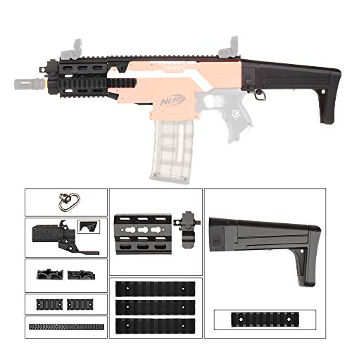 WORKER Micro Combo F10555 XCR-L - Juego de 10 accesorios para pistola Nerf N-Strike Stryfe Blaster