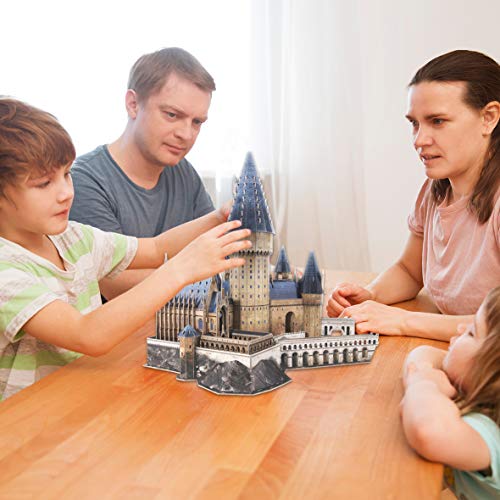 World Brands- Harry Potter-Gran salón de Hogwarts Puzzles 3D, Kit de Construcción, Multicolor (Cubic Fun DS1011H)