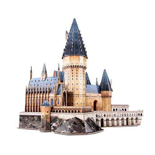 World Brands- Harry Potter-Gran salón de Hogwarts Puzzles 3D, Kit de Construcción, Multicolor (Cubic Fun DS1011H)