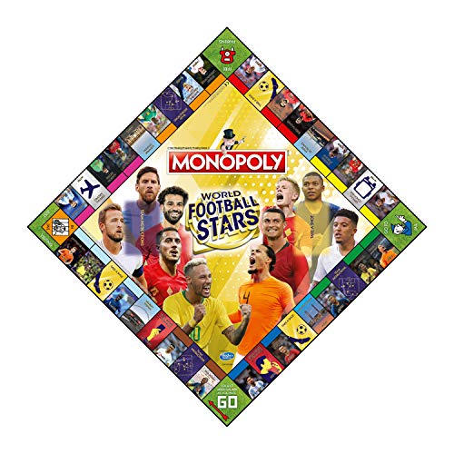 World Football Stars Gold Edition Monopoly Board Game