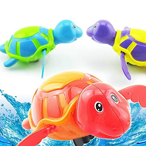 WOVELOT Animal Tortuga Nadadora Lindo Aparato de Relojería de Cuerda Juguete de Ba？o para Ni？os Peque？os Bebé Recién Nacido