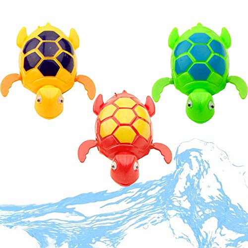 WOVELOT Animal Tortuga Nadadora Lindo Aparato de Relojería de Cuerda Juguete de Ba？o para Ni？os Peque？os Bebé Recién Nacido