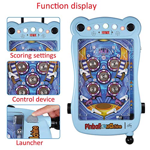 WSXM Juguete para Niños Super Pinball Toy Mini Pinball Toy Máquina De Pinball Puzzle para Padres E Hijos Videojuego para Niños Juego De Pinball Máquina