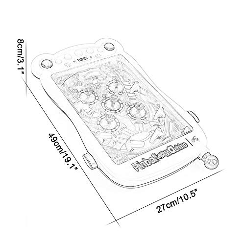 WSXM Juguete para Niños Super Pinball Toy Mini Pinball Toy Máquina De Pinball Puzzle para Padres E Hijos Videojuego para Niños Juego De Pinball Máquina