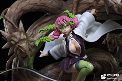 Wuhuayu Figura Kimetsu no Yaiba - Estatua De Resina De Mitsuri Kanroji Hecha A Escala 1/6, 45 Cm (17,7 Pulgadas) De Alto, Estatua De Figura Senior Y Delicada, 520 Unidades Vendidas En Todo El Mundo