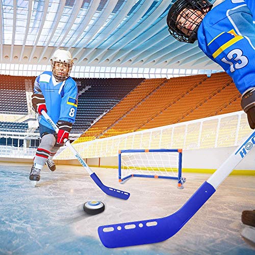 Wuudi Juguete de hockey sobre hielo con luces LED para niños de 3 a 12 años