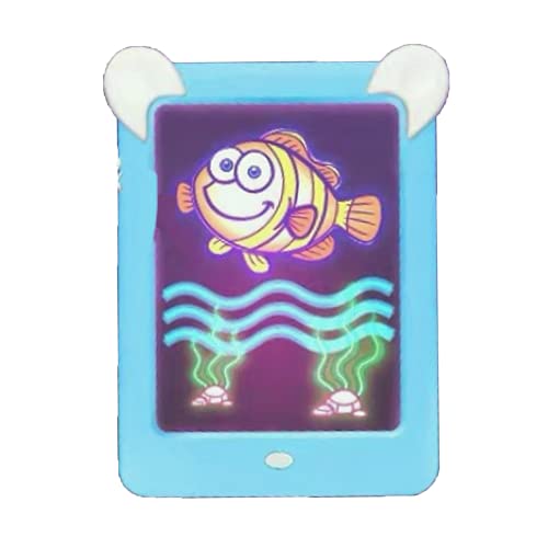 wuxafe Light Box, Tablero De Dibujo Led, Pizarra De Dibujo Magnética con Luces Led, Pizarra para Niños con Marco De Fotos De Color Efectos De Luces